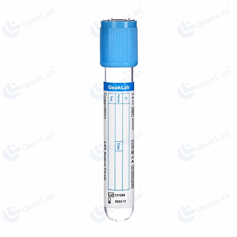 Вакуумна пробірка, коагуляційна, 3,2% цитрат натрію, 2,0 ml (мл)